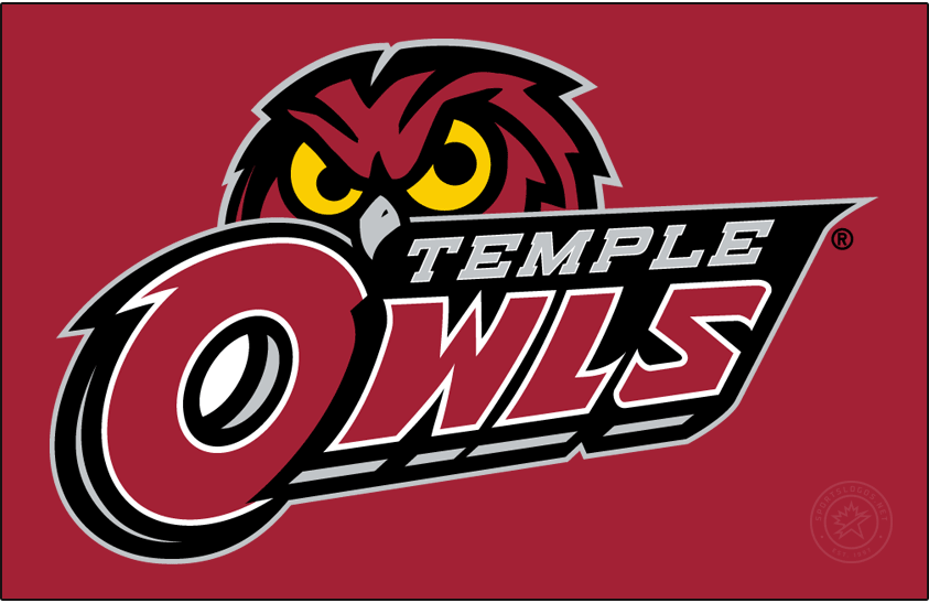 Temple Owls 2017-2020 Primary Dark Logo t shirts iron on transfers